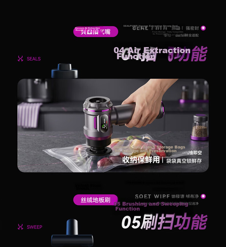 Puppy Car Vacuum Cleaner Handheld High Battery Life Wireless Powerful Vacuum and Blower Dual-Use Pet Hair Remover with Storage Bag 33