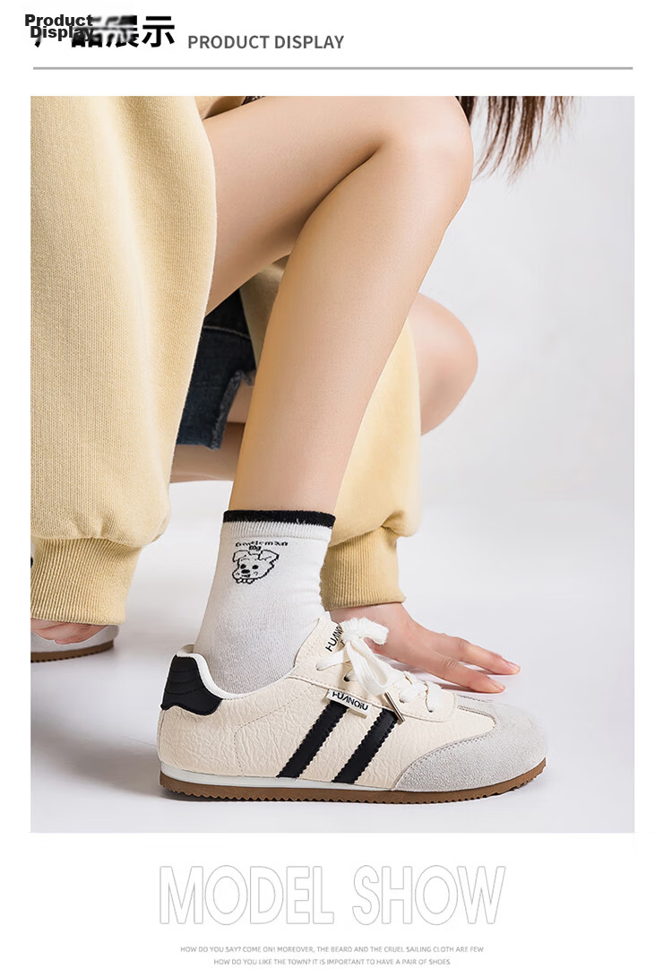 Global 2026 Stylish Spring Low-Top Sneakers Ins-Style Black and White Classic Soft Sole Breathable Trainer Shoes 5