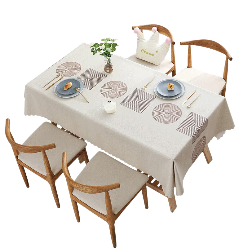 Siwangongli Tablecloth, Washable, Waterproof, Oil-Proof, Rectangular, Heat-Resistant Table Mat, PVC Table Cover, Picnic Mat, 120*170CM