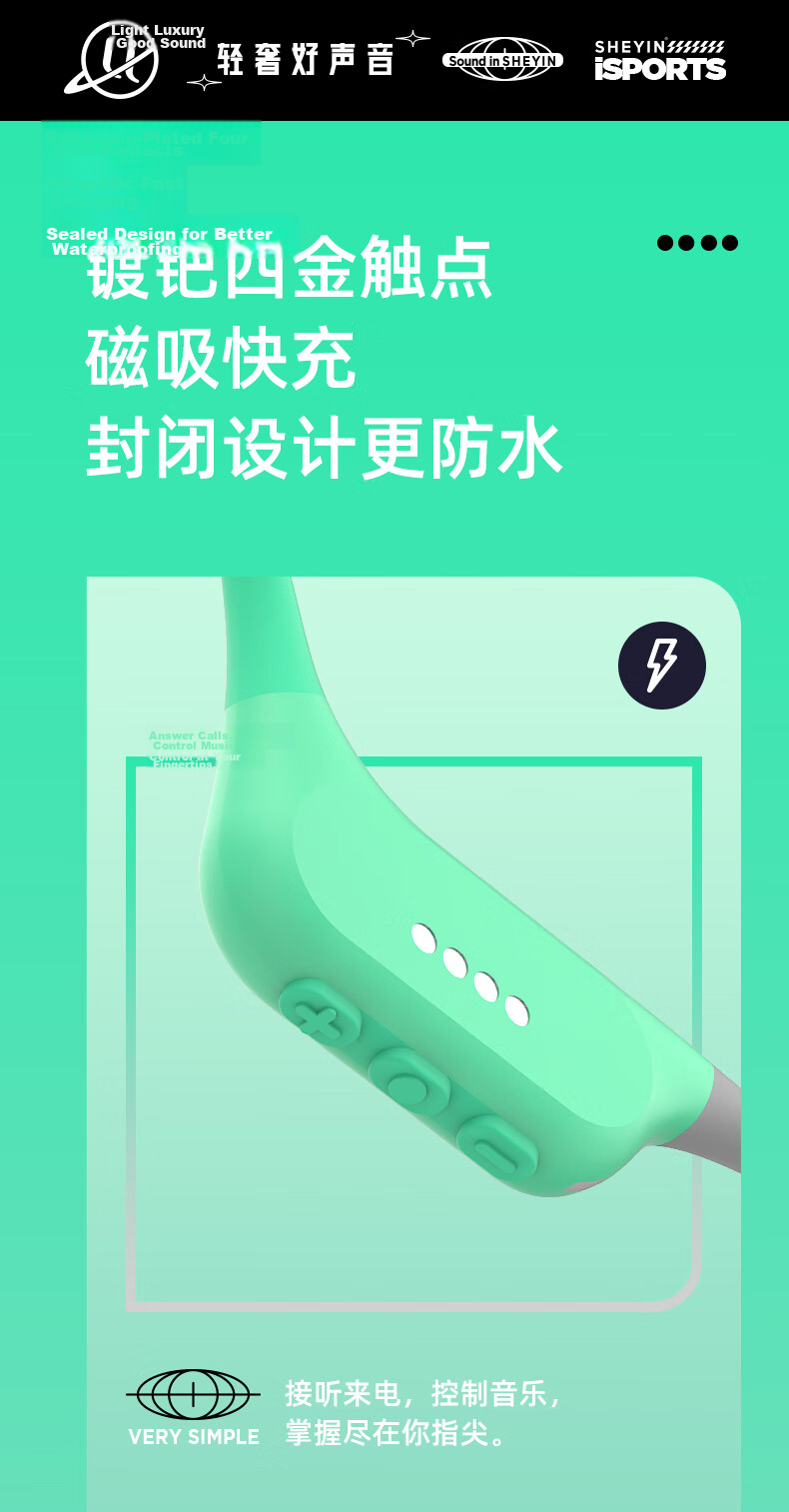 SHEYIN X7air True Bone Conduction Running and Swimming Sports Earphones Long-distance Marathon Fitness Ultra-long Battery Life IPX8 Waterproof Sweatproof Open Design 2026 New Black 16GB 18