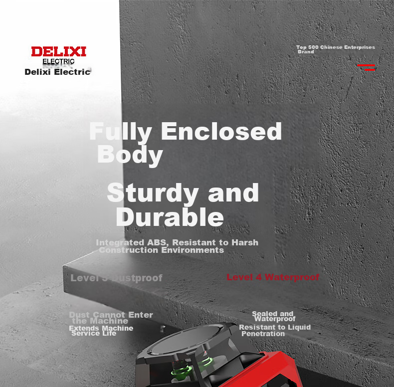 Delixi Electric Green Light 16-Line Infrared Level Laser Dual Power High Precision Strong Light Fine Line Auto Leveling Outdoor Construction 38