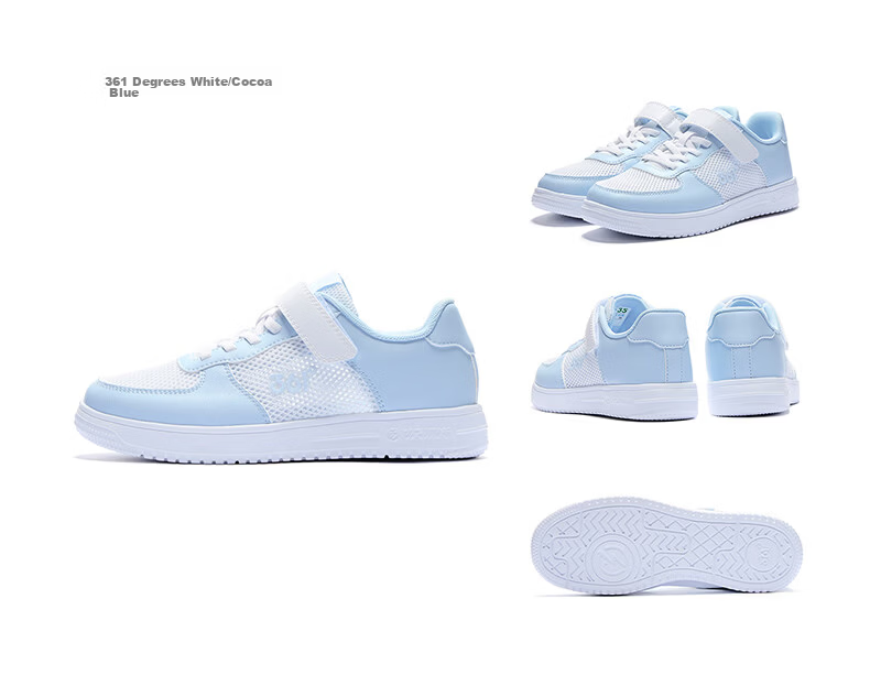 361° Kids Sports Shoes 2026 Summer Boys and Girls Breathable Mesh Sneakers White Size 38 19