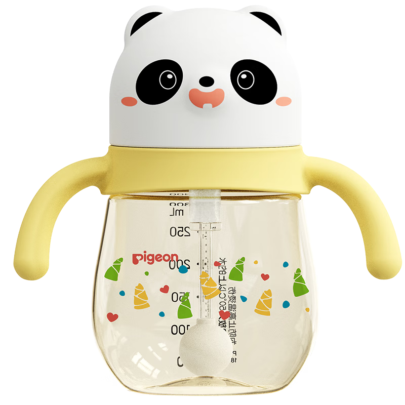 Pigeon Panda Infant Anti-Choke Leak-Proof PPSU Children's Training Drinking Cup 300ml 7 Months+