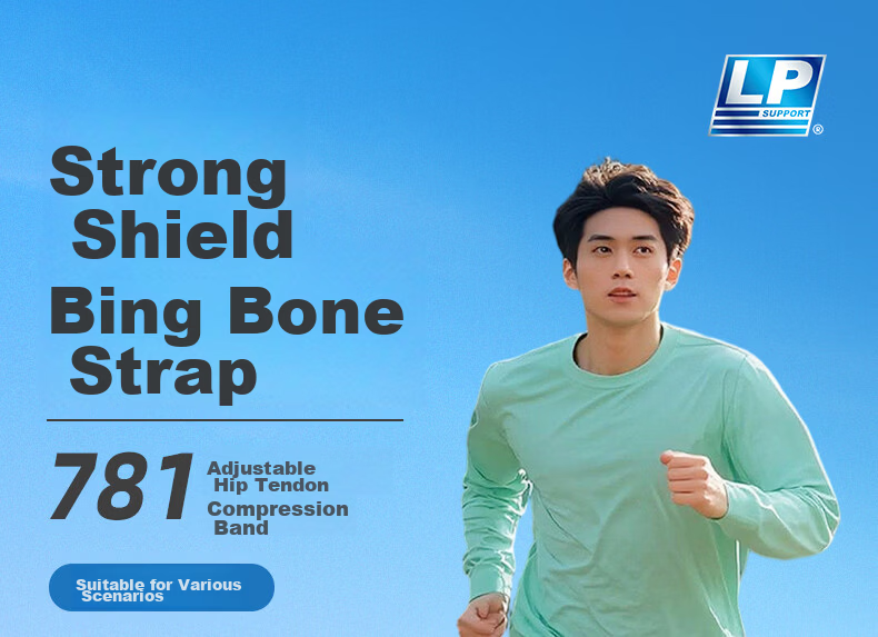 LP 781 Professional Sports Patella Strap Knee Brace Patellar Tendon Support Compression Band Running Mountaineering Badminton One Size 1