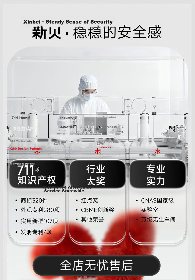 Xinbei Baby Bottle Washer and Sterilizer 2-in-1 Steam Sterilizer with Drying Function Model 8051 27