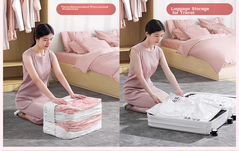Antu Vacuum Compression Storage Bag Electric Air Pump for Quilts Clothes Down Jackets Sealed No-Pump Organizing Bag 5