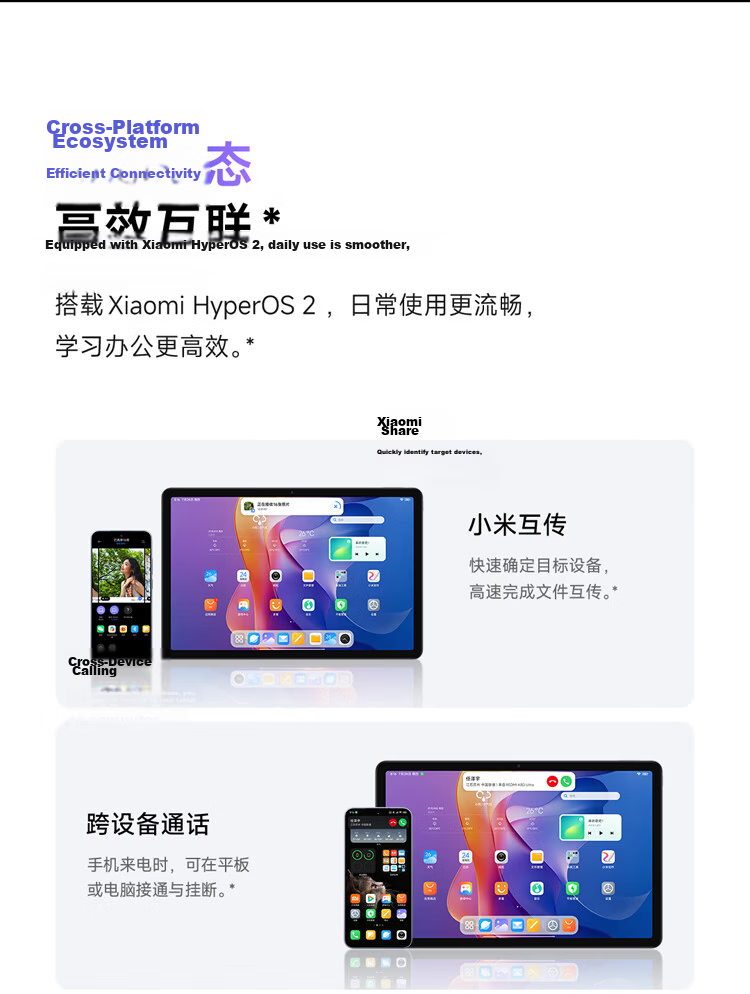 Xiaomi Redmi Pad 2 Le Xue Edition Learning Tablet 11-inch 2.5K Eye Protection Screen Surging OS2 Learning Device 6GB+128GB Gray Preschool Children 20