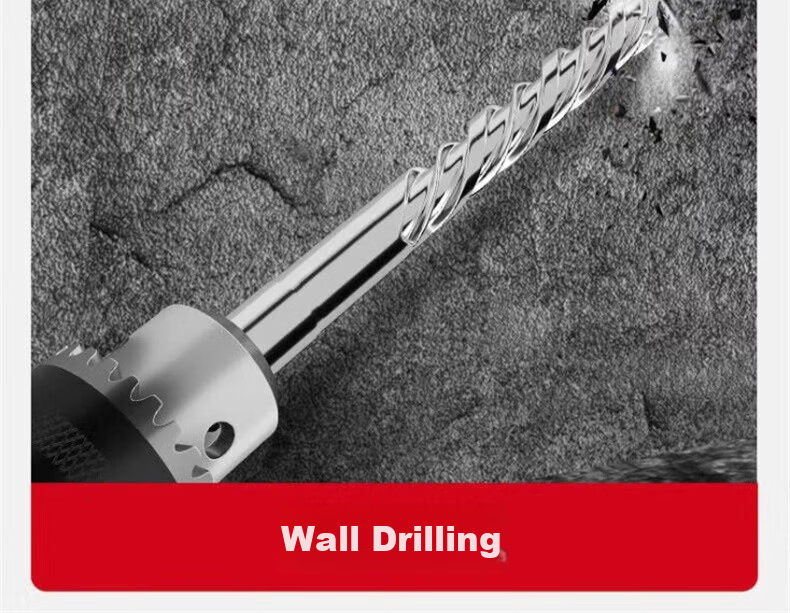 Deli Electric Hammer Impact Drill Bit for Drilling, Slotting in Cement Concrete, Cross Square Shank [12*150mm] 17