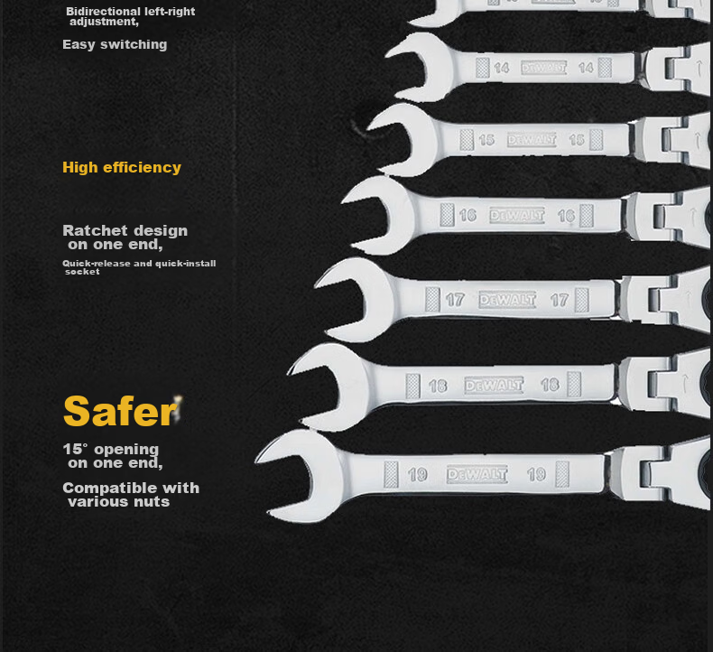DEWALT 15-Piece 1/4 & 3/8 Socket Accessory Set 28