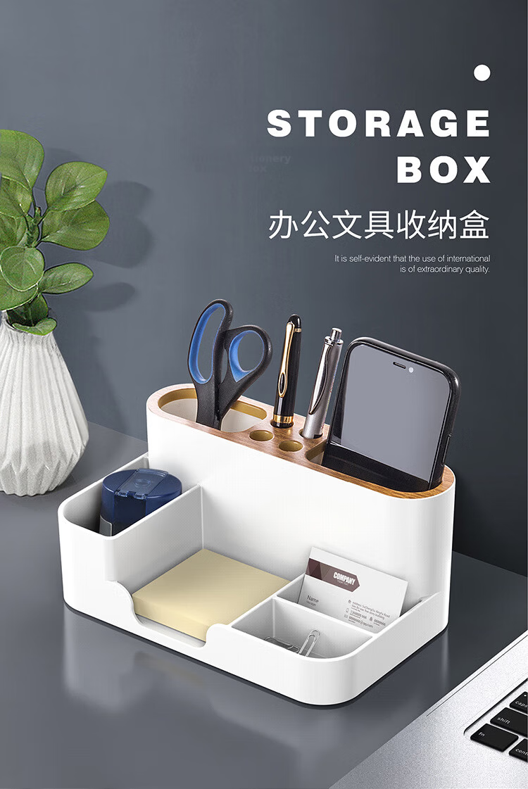 Jinlongxing Desktop Cable Organizer Box for Charging Cables, Power Cords, USB Drives And Small Items Storage Solutio 1