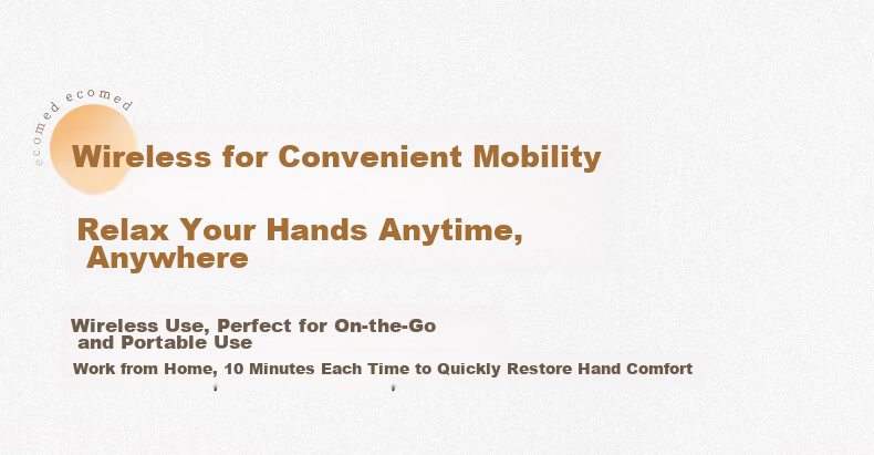 Ecomed German Hand Massager Finger Tendon Sheath Palm Joint Electric Massager Meridian Acupoint Heat Compress Kneading Care Device Practical Birthday Gift for Parents Elders Girlfriend 22
