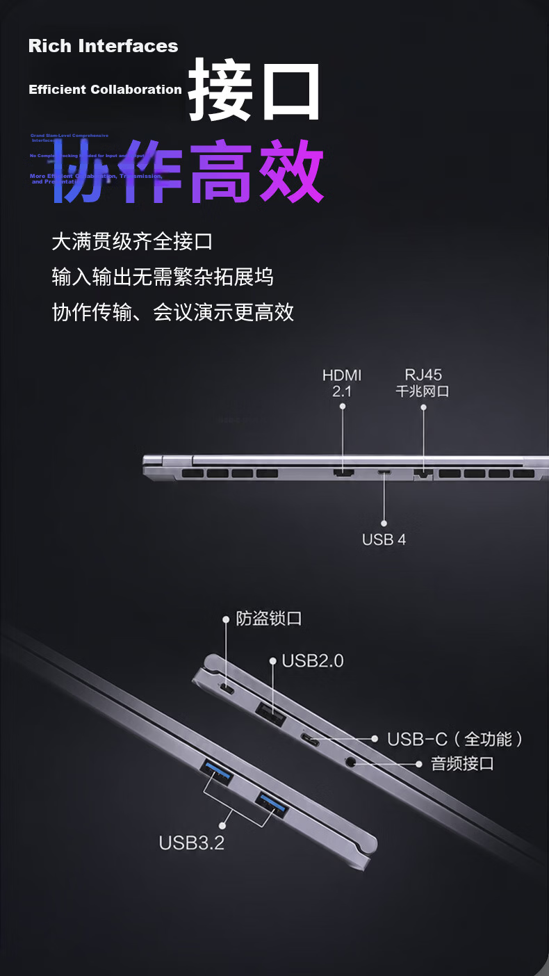 MECHREVO Hengyue E14A 14-inch Lightweight Business Laptop Ryzen 7 H255 16GB RAM 1TB SSD 3-Year Warranty 2.8K Display Gray 10