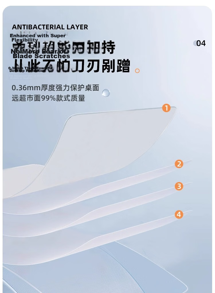 Washi Kitchen Countertop Protective Film Marble Quartz Countertop Protective Crystal Film 60cm x 10m 8