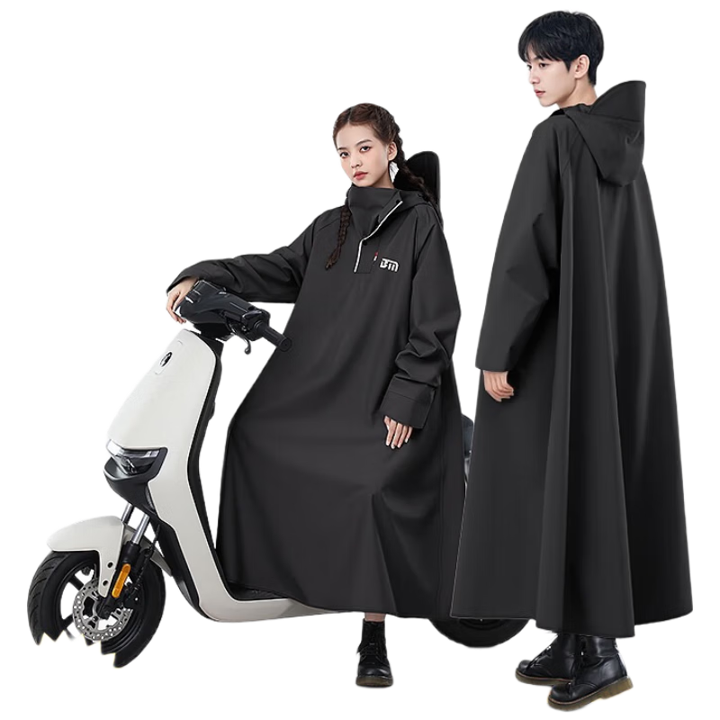 Beimei Long Raincoat Full Body Stormproof Rain Poncho for Electric Scooter Motorcycle Adult Outdoor Riding Unisex Raincoat