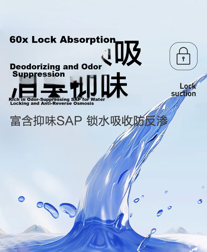 COCO Absorbent Adult Diapers, 360 Pieces (49*21cm), Soft And Quick-Absorbing, for Elderly And Postpartum Women, Incontinence Pads 4
