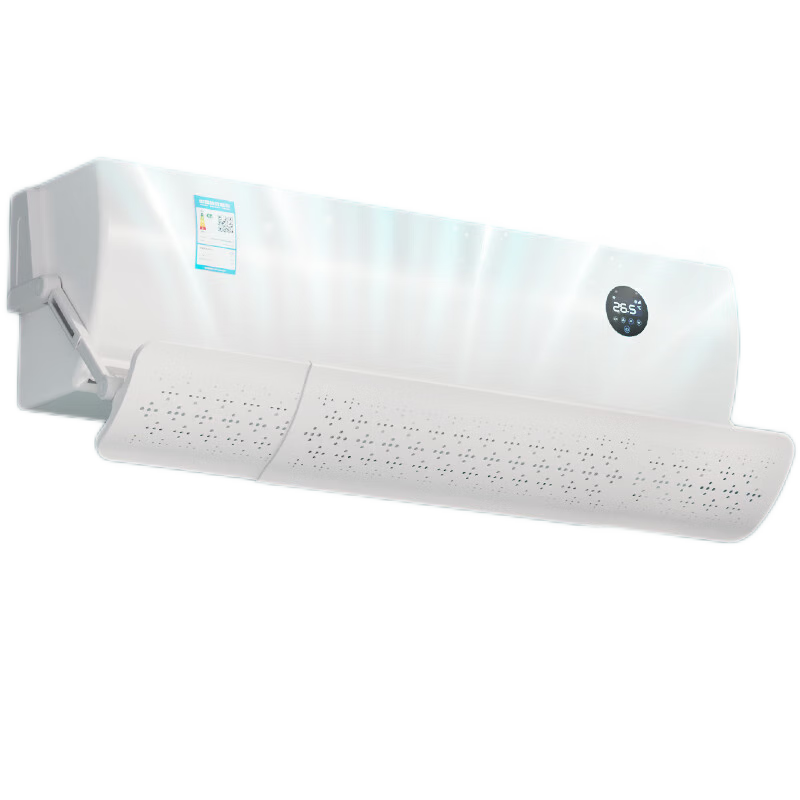 Hujia No-Drill Air Conditioner Wind Deflector Shield Thickened Anti-Direct Blow Windproof Guide Plate for Wall-Mounted AC