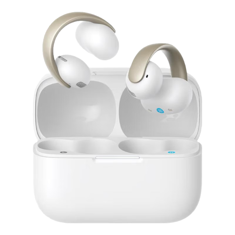 Soundcore [Hu Yanbin Edition] Anker AeroClip Clip-On Open-Ear Bone Conduction Sports Running Bluetooth Earphones Long Battery Life Apple Compatible 2026 New White