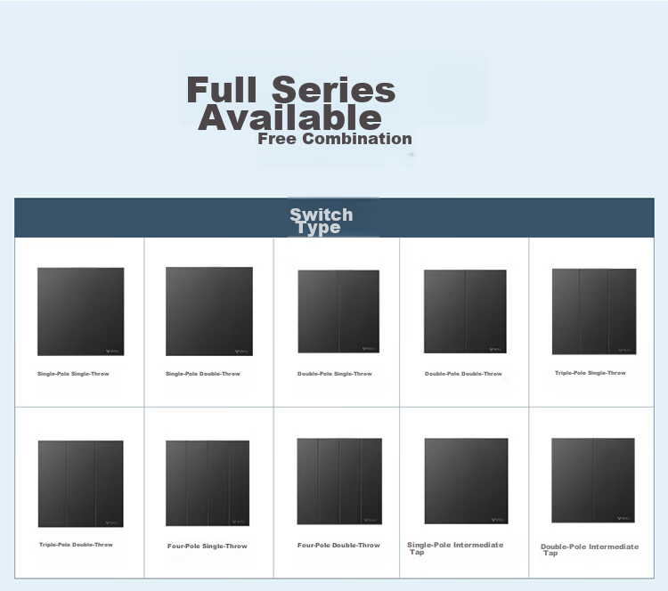 BULL Switch Socket G57 Butterfly Ultra-thin Series Human Body Sensor Footlight G57D123 Ink Cloud Gray 20