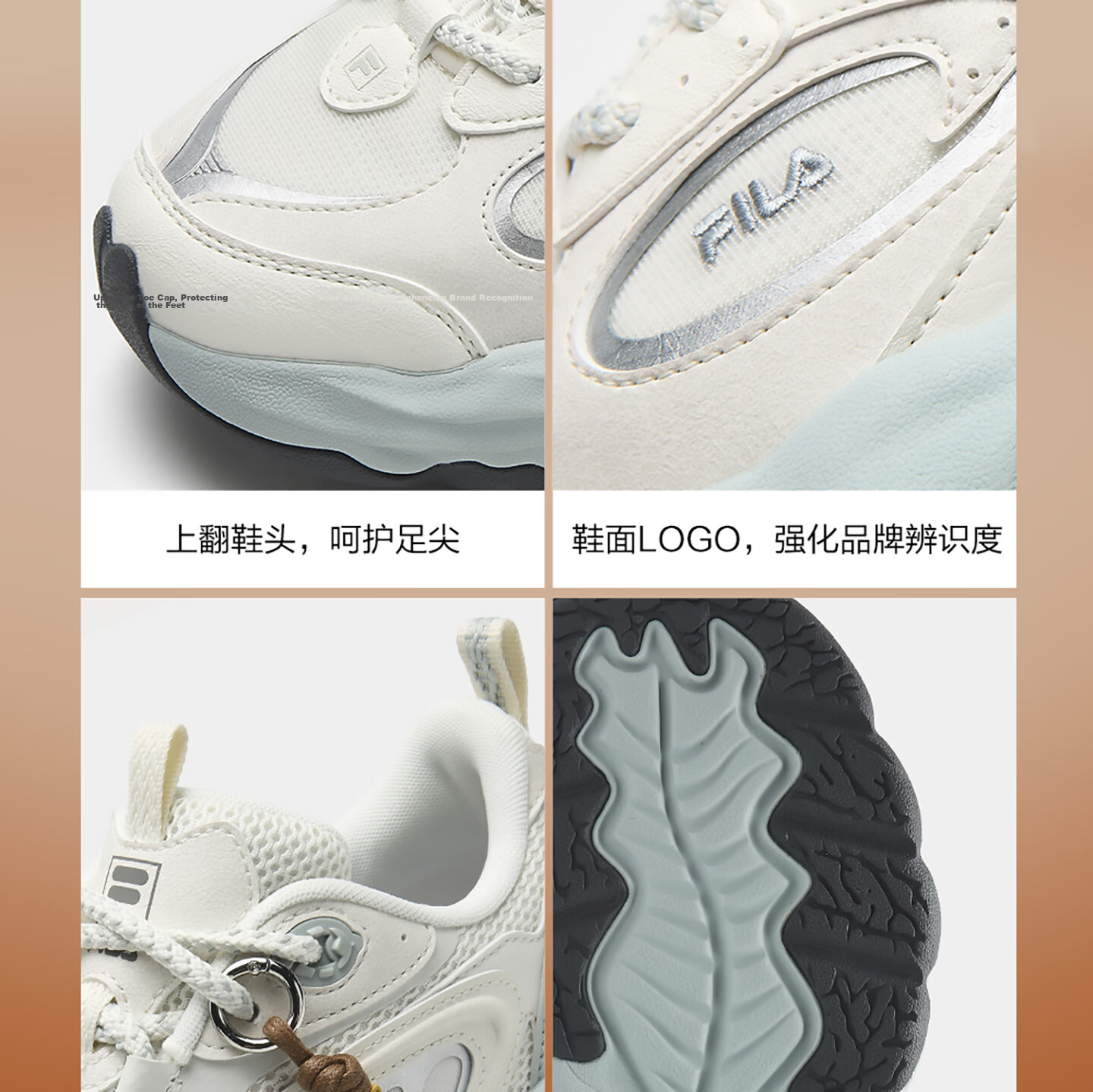 FILA Fila Sonta Shoes [Sun Qiantong Edition] Women's Dad Sneakers 2026 Autumn Casual Sports Shoes 23