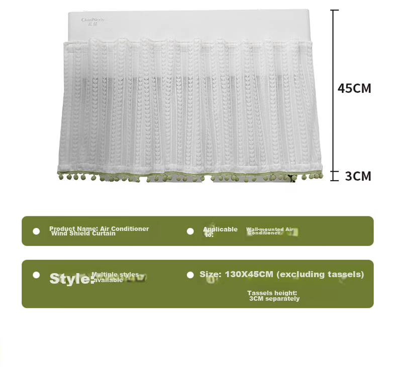 Fan Ye Air Conditioner Wind Shield Dust Cover Wall-Mounted Universal Maternity Baby Anti-Direct Blow Air Outlet Wind Deflector Curtain 21