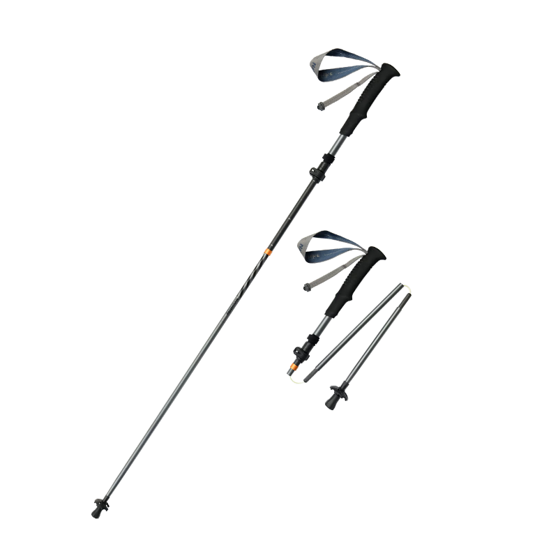 Naturehike Nuoke Changfeng UL Five-Section Carbon-Aluminum Telescopic Folding Hiking Pole Ultra-Light Aluminum Alloy Trekking Stick for Children and Adults