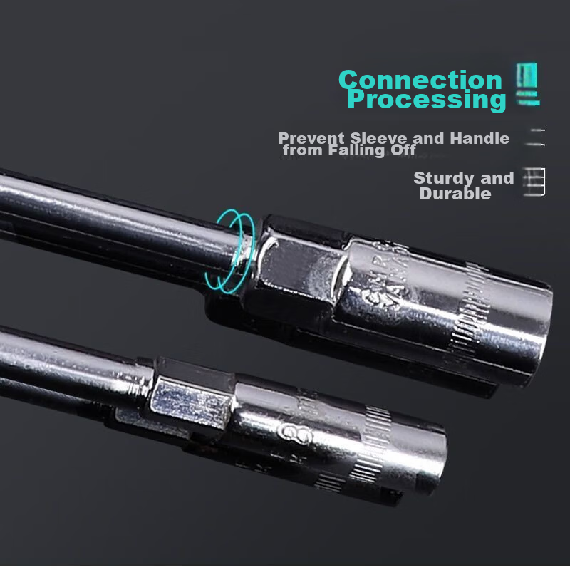 Yanran T-Type Socket Wrench Multifunctional Auto Repair Tool High Hardness Set [13mm] 2 Pieces 6