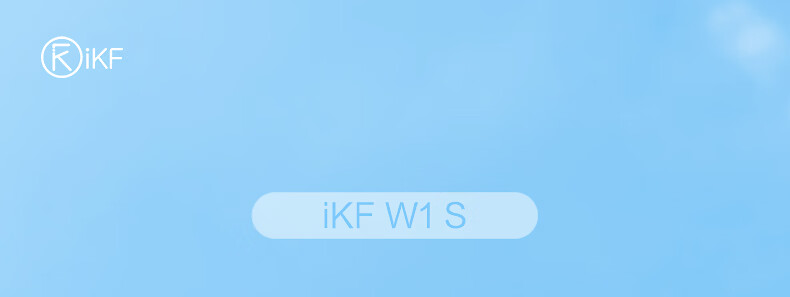 IKF W1S Neckband Bluetooth Earphones, Semi-In Wireless Sports Headphones, Low Latency, High Sound Quality, Long Battery Life, Waterproof And Sweat-Resistant, Suitable for Phones And Computers, Sky Blue 3
