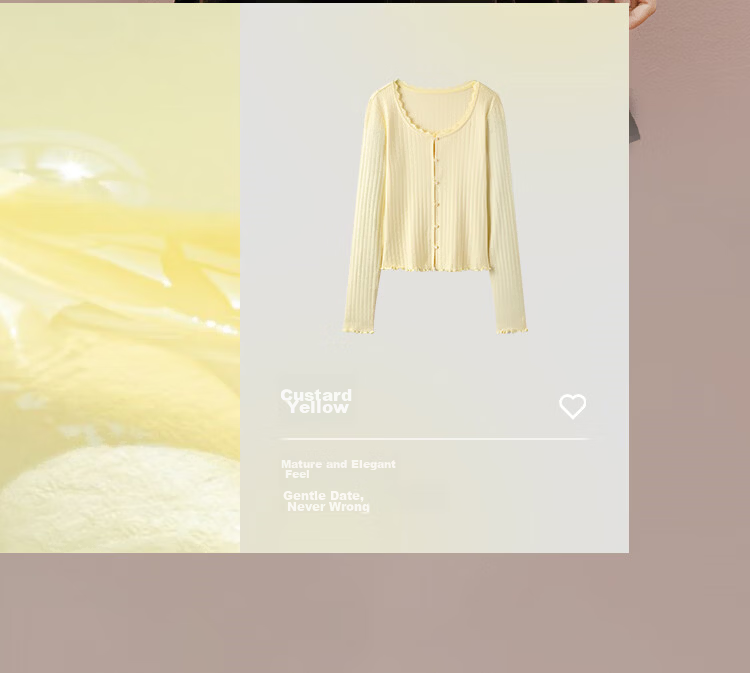 Semir [Pure Cotton] Long Sleeve T-Shirt Women 26 Autumn Short Slim Lace Trim Thin Cardigan 109526101005 8