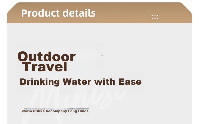 MINISO Insulated Water Bottle for Women Students High-Value 316L Stainless Steel Tea Infuser Portable Large Capacity Water Cup Cloud Mist White 590mL 20