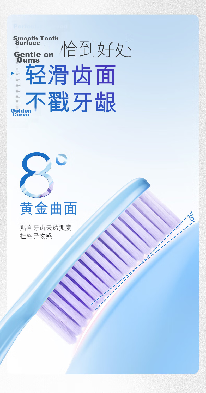 Colgate Extra Long Head Toothbrush 70-Hole Adult Toothbrush 2-Pack Purple Soft Bristles Gum Care Lazy Toothbrush Deep Cleaning Large Head 5