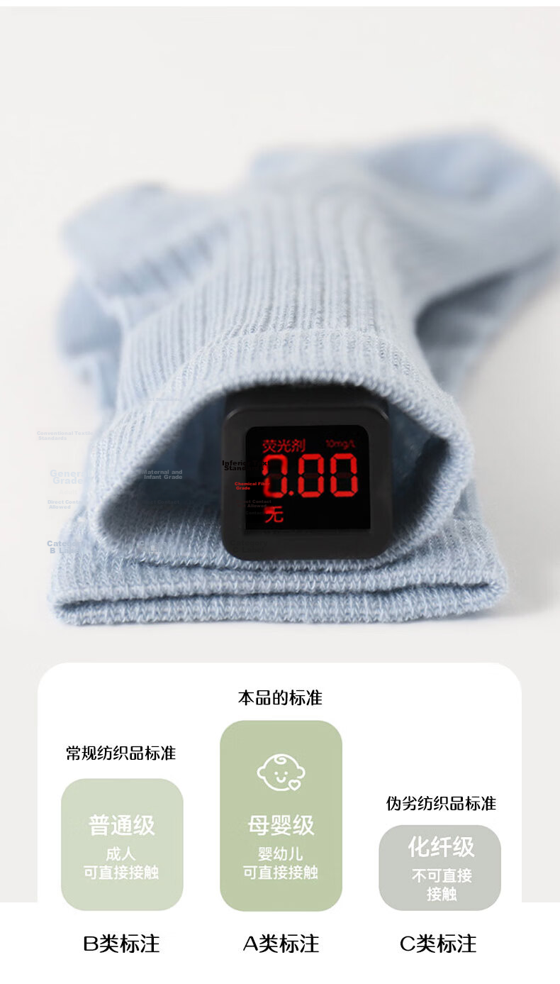 Five Cotton 5 Pairs Children's Thin Mesh Antibacterial Baby Mid-Calf Socks White Student Socks 5
