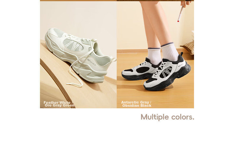 361° Women's Casual Shoes Autumn Thick Sole Comfortable Lightweight Sports Dad Shoes Versatile Women's Shoes 682636702-2 4