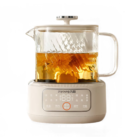 Joyoung Pure Extraction Health Pot Mini Home All-Glass Tea Maker Silent Stewing 1L Office Metal-Free Glue-Free Constant Temperature Kettle WY103