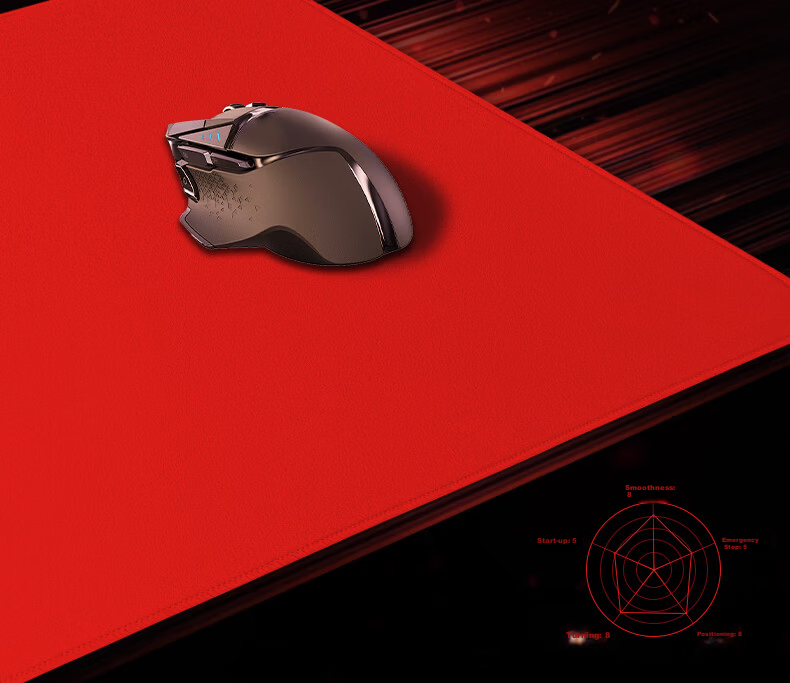 HELLFIRE Gaming Mouse Pad Ultra-Smooth Narrow Edge Large Size Dota FPS Delta 400x350x4mm Fiery Red Tide 2