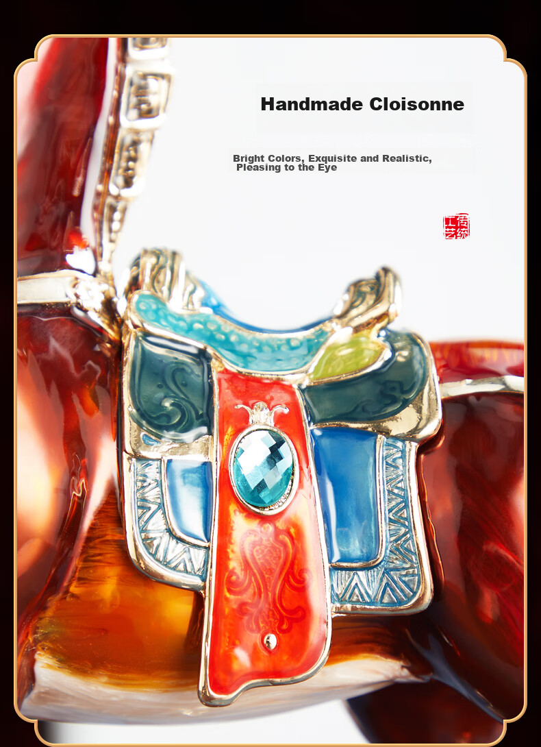 Nuoshiman, Successful Horse Figurine, Living Room Entrance Hallway Wine Cabinet Decoration, Executive Office Desk Ornament, High-End Housewarming And Business Opening Gift 8