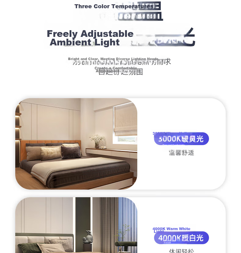 FSL Foshan Lighting LED Ceiling Light Replacement Tri-Color Chip Magnetic Suction Lamp Panel Retrofit Light Board Energy-Saving Round Module 24W Three-Stage Color Temperature Adjustment φ195mm with Te 12