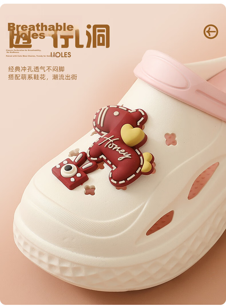 Cartelo Crocodile Cartoon Clog Shoes for Women Summer Sandals Beach Open Toe Slippers 1741 Pink Size 35-36 6