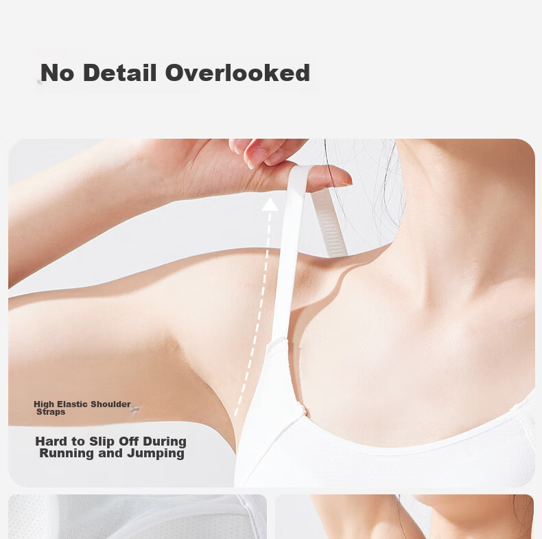 Miiow Lightweight Seamless Back Beauty Girl Sports Shockproof Bra for Middle and High School Students Development Stage Girls Camisole 22