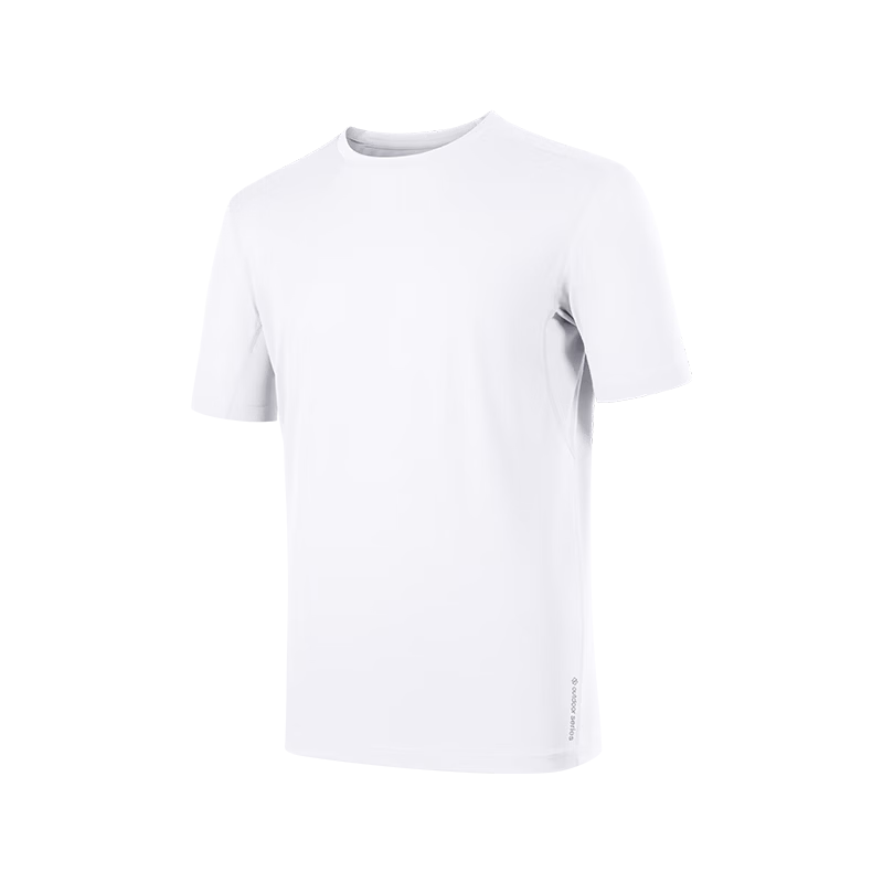 JD Jingzao Men's Short Sleeve Ultra-Light Quick-Dry Sports T-Shirt Breathable Cool Outdoor Base Layer Bright White L