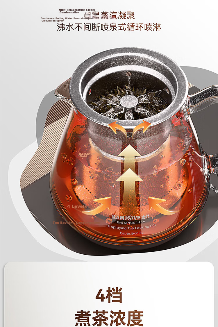 KAMJOVE Pure Titanium Electric Kettle Automatic Water Filling Boiling Kettle Insulated Integrated Fully Automatic Constant Temperature Electric Kettle Tea EC9T 9