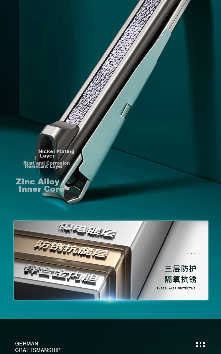 Creative Art Nail Clipper Set Splash-Proof German Nail Clippers Nose Hair Trimmer Ear Pick Zinc Alloy Stainless Steel 5