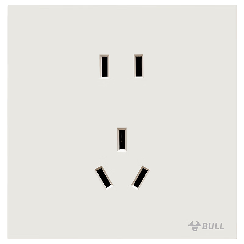 BULL Switch Socket G57 Butterfly Ultra-thin Skin-feel Switch 10A Five-hole Socket Panel G57Z223 Milk Velvet Coffee
