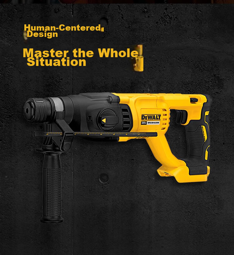 DEWALT Cordless Brushless Rotary Hammer Drill Multi-Function Heavy-Duty Electric Pick High-Power Impact Drill Set DCH133 7