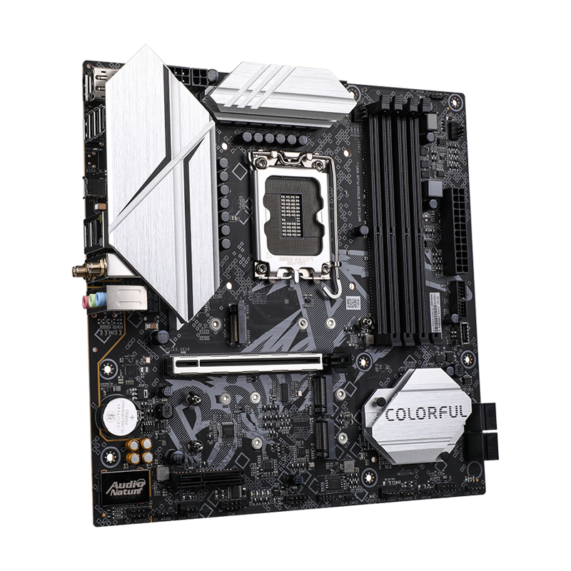 Colorful BATTLE-AX B760M-PLUS WIFI V21 DDR4 Black Blade Motherboard Support 14600KF/12600KF (Intel B760/LGA 1700)