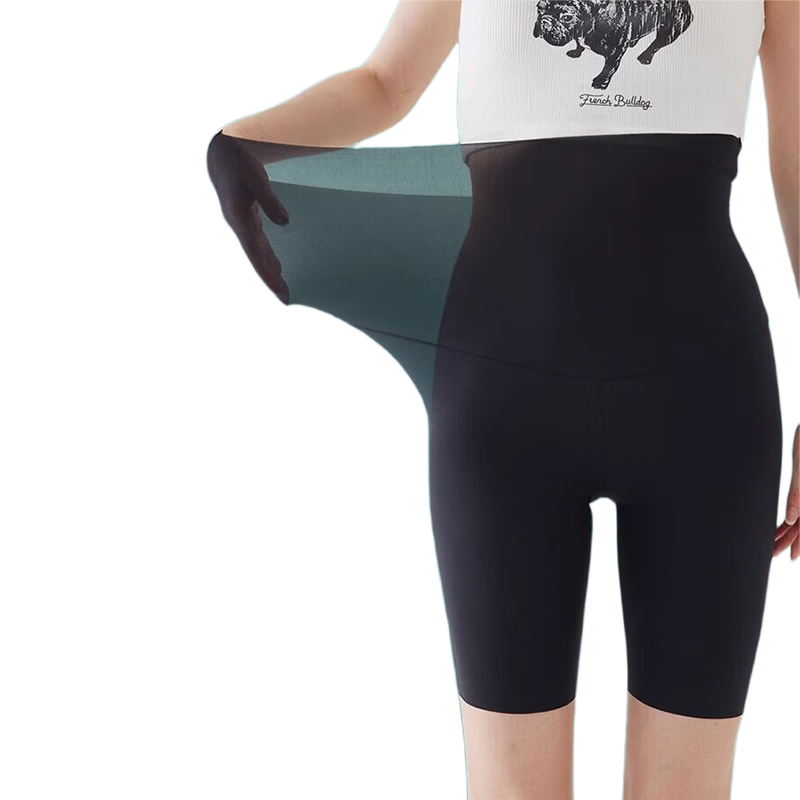 LangSha Women's Shark Skin Shorts Thin Summer Wearable Ultra-Thin Cooling Plus Size Yoga Sports Leggings Five-Point Tight Pants