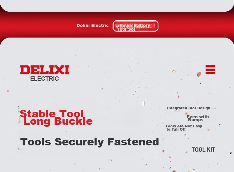 Delixi Electric Lithium Drill Set Household Toolbox Hardware Electric Woodworking Repair Multifunctional Electric Drill 12V Enhanced 23
