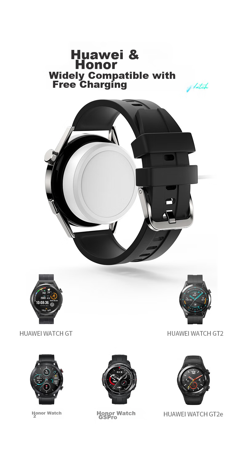 CangHua Magnetic Wireless Fast Charging Cable for Huawei Watch, Compatible with Watch GT/GT2/2E/Honor Watch 2/Magic/GS Pro Charging Dock CP06 6