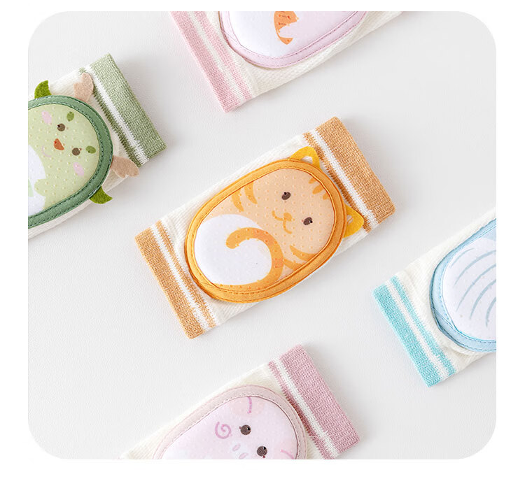 Aibaoshi Baby Knee Pads Summer Ice Silk Crawling Knee And Elbow Protectors for Children's Walking, Anti-Collision Knee Guards Hello Bear S359 13