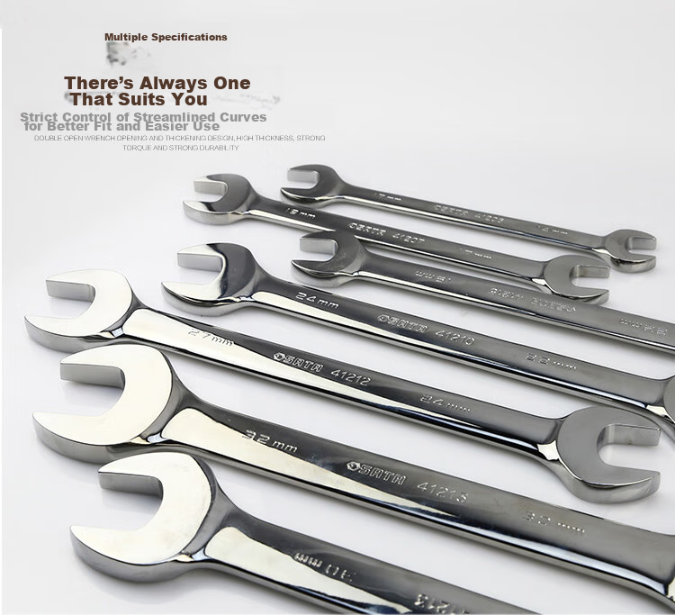 SATA 41216 Fully Polished Double Open-End Wrench 5.5x7MM 4