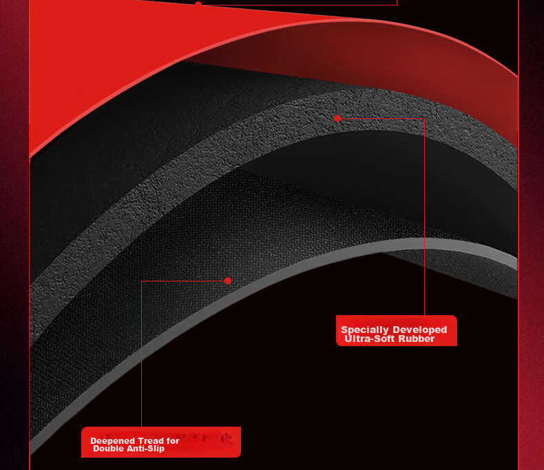 HELLFIRE Gaming Mouse Pad Ultra-Smooth Narrow Edge Large Size Dota FPS Delta 400x350x4mm Fiery Red Tide 6